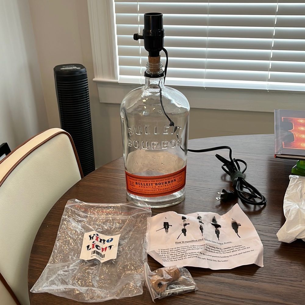 5 for $20 DIY Bottle Lamp Kit-READ DESCRIPTION